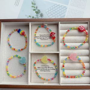 Bracelet pendentif en céramique coloré style dessin animé effet goutte d'huile, idéal pour femme, accessoires de collier et bracelet perlé DIY, vente en gros - Product Image 2