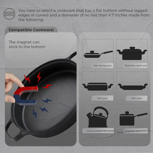 Doopen Induction Cooktop 24 In Built-In 4 Burner <b>Glass</b> Surface Digital Touch Control Household Electric Stove - Product Image 4