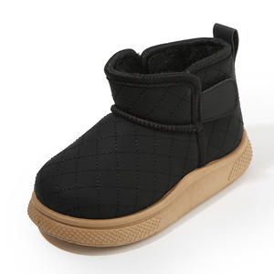 2025 hiver enfants garçons bottes de neige respirant sans lacet cheville polaire épaissi PVC coton chaussures décontractées nouveau Style - Product Image 6