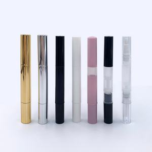 Customized Box Plastic Reusable 3ml Transparent Twist Pens Empty Nail <b>Oil</b> Cosmetic Pen With Brush Tip - Product Image 5