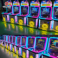 Machine de jeu d'arcade de course de moto pour enfants, à pièces, en métal, garantie 1 an, langue anglaise