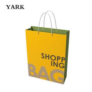 Bolsa de la compra plegable con logotipo personalizado impreso cartón corrugado reutilizable con lámina de oro en relieve - Product Image 4