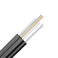 Cable de Fibra Óptica FTTH al Mejor Precio de Fábrica, 1 Fibra, 1 Hilo, Rollo de 4 Hilos, GJYXCH GJYXFCH, 1 Hilo, 2 Hilos, 1KM, Cable de Fibra Óptica