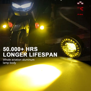 Focos Led JHS con anillo de Halo de Ángel, faros delanteros de conducción para motocicletas, iluminación automática, luces antiniebla impermeables para camiones, Jeeps, ATV - Product Image 4