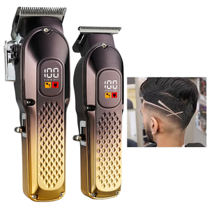 Tondeuses à cheveux sans fil rechargeables avec écran LCD, tondeuse à cheveux silencieuse pour hommes, kit de toilettage pour la maison et le salon - Product Image 1