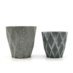 YICAI Pot de fleurs géométrique jardinière en béton plantes succulentes Pot de fleurs en ciment en plastique - Product Image 2