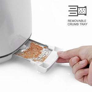 Máy Nướng Bánh Mì Điện Gia Dụng 2 Lát Led Bằng Thép Không Gỉ Lò Nướng Bánh Mỳ Màu Hồng Máy Nướng Bánh Mì - Product Image 6