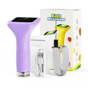 メーカー子供用ポータブルSTEM顕微鏡1000X 2インチスクリーン屋外用関心栽培おもちゃ子供用 - Product Image 1