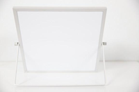 Tableau blanc portable pliable Ohsung AP06, mini tableau de bureau, cadre en aluminium, surface en émail trempé, effaçable à sec, pour enfants, usage domestique