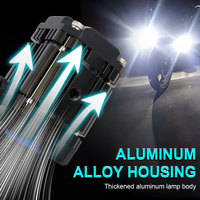 JHS OEM Farola LED Roja DRL Antiniebla para Moto, Foco Auxiliar para Motocicleta y ATV