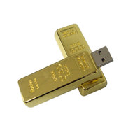 Gadget Pendrive de barra de oro antiguo Varias capacidades Stylus Memory Pen Drive 1GB 128GB Llave de regalo Metal La mejor unidad flash USB 32GB
