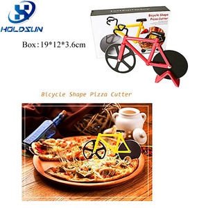 Rotella Tagliapizza a Forma <span class=keywords><strong>di</strong></span> Bicicletta in Acciaio Inossidabile, Personalizzabile, Divertente e Sicura per Alimenti, con Supporto per Tagliare la <span class=keywords><strong>Pizza</strong></span> - Product Image 6
