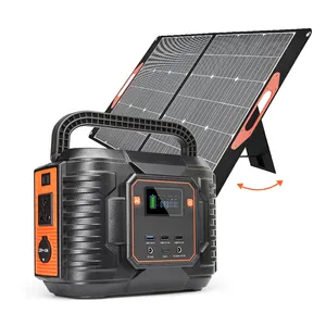 Generatore di energia solare portatile 318Wh Powerstation 300W generatore di batterie con pannello solare per il campeggio