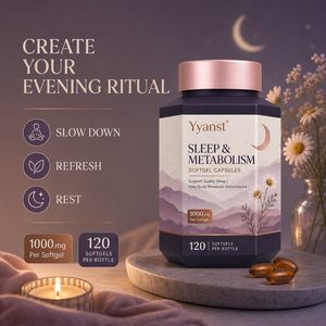 Cápsulas de Gel Suave para Dormir por la Noche y Apoyo Metabólico, 120 Unidades, Fórmula Botánica Natural para un Sueño de Calidad, Ayuda al Metabolismo, OEM/ODM - Product Image 4