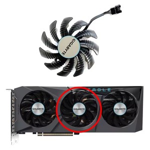 Nuevo ventilador GPU de 75MM y 4 pines PLD08010S12HH 6700XT para tarjeta gráfica GIGABYTE RADEON RX <span class=keywords><strong>6600</strong></span> 6700 XT GEFORCE RTX 3070 <span class=keywords><strong>TI</strong></span> EAGLE - Product Image 3