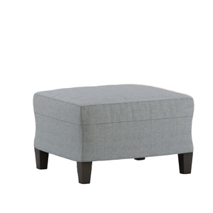 Modern Convertible Wood Fabric <b>Ottoman</b> Dark Gray Contemporary Living Room Furniture Classic Foot Rest <b>Stool</b> - Product Image 1