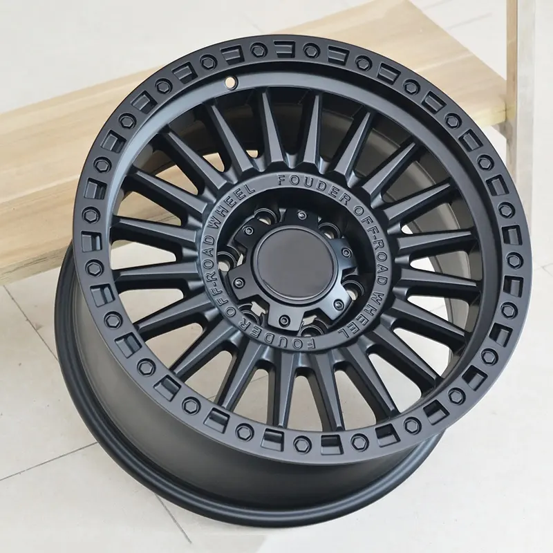 suv wheel hubatter black 16" 17" Off road alloy Wheels rim 6x139.7 5x150 5x114.3 wholesale pricesWheel hub factory