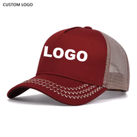 Gorra Trucker de 5 Paneles, Lona y Malla, Espuma, Lisa, para Viajes, Béisbol, Verano, para Hombre, con Logotipo Bordado Personalizado, Formal, Deportiva, Casual