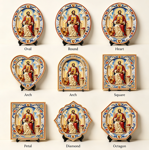 Placa de Resina Personalizada de San Lucas Evangélico, con Relieve 3D, Icono Religioso Católico, Decoración Artística, Venta al Por Mayor - Product Image 1