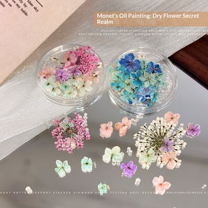 Accesorios para <span class=keywords><strong>Uñas</strong></span> TSZS, Flor Seca Natural de Cinco Pétalos <span class=keywords><strong>con</strong></span> Perla, Decoración de <span class=keywords><strong>Uñas</strong></span> Floral Pequeña Ultrafina para DIY - Product Image 3