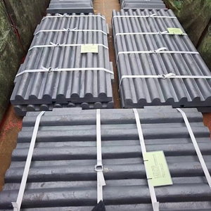 Plaques en acier à haute teneur en manganèse, pièces de rechange pour concasseur à mâchoires - Product Image 2