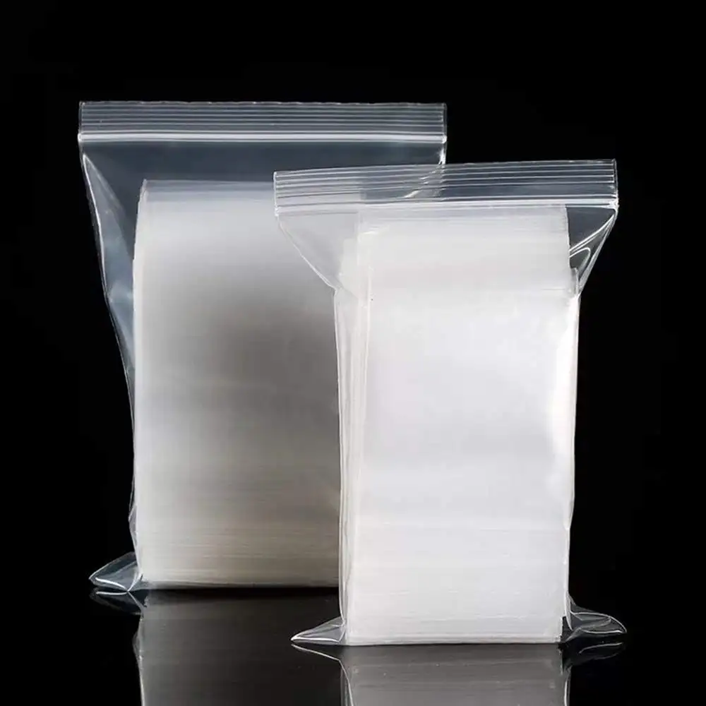 Top quality mini ziplock baggie 3''x5'' clear colored plastic zipper bag