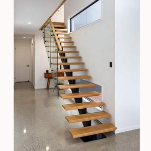 <span class=keywords><strong>Escalier</strong></span> intérieur moderne en acier massif, design flottant à poutre verticale, pour bâtiment, norme pour appartement, États-Unis - Product Image 6