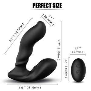 Estimulador Anal Eléctrico con Control Remoto, Masajeador de Próstata Vibrador para Hombres - Product Image 2