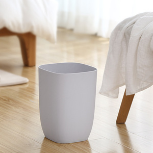 He Dou Single Layer Trash Can 10L Cylindrical Big Size Indoor Use For Home Living Room Bedroom Bathroom Kitchen - Product Image 2