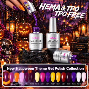 Vernis à ongles en gel UV sur le thème d'Halloween, vente en gros OEM ODM, 15 ml, vernis à ongles en gel non toxique pour salon de manucure professionnel - Product Image 1