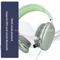 Casque de jeu supra-auriculaire tendance P9 avec annulation active du bruit (ANC) 5.0, mousse à mémoire de forme, basses profondes, sans fil pour mobile