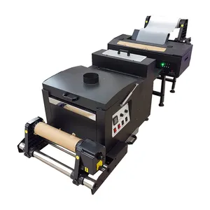 Printer Inkjet Dtf A3 + A3 33Cm Roll Dtf Printer L1800 dengan Dtf Powder Shaker untuk Kaus Cetakan Transfer Kustom