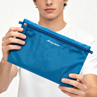 Sac de toilette léger en nylon Ripstop à marque privée, logo personnalisé, vente en gros OEM, cadeau promotionnel, rangement de voyage unisexe
