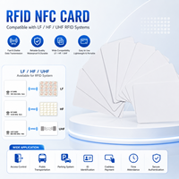 Kartu PVC Putih Inkjet ISO14443A RFID 13.56mhz NFC213 144 Bytes untuk Pencetakan Inkjet
