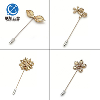 Broche vintage personnalisée Lianxu pour homme et femme, accessoires de bijouterie, broche de costume en forme vintage dorée ou argentée pour mariage