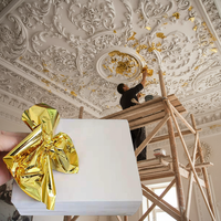 cadre feuille d'or 14x14cm plafond plaqué plafond sculpture décor moulage doré