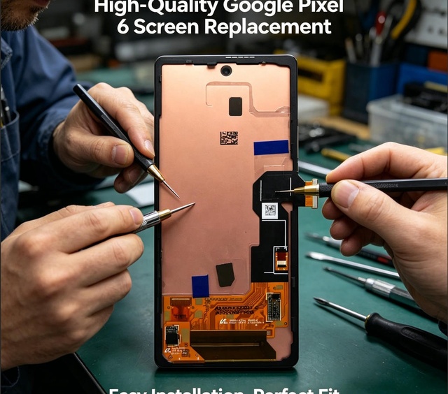 OEM Quality AMOLED Display for Pixel 6A LCD Touch Screen Digitizer Complete Assembly GX7AS GB62Z Screen Replacement Repair Parts