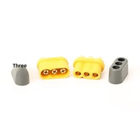 Connecteur AMASS MR60 à 3 broches, conception anti-insertion inversée plaquée or pour moteurs et ESC de drones RC, faisceau de câbles de 35 mm