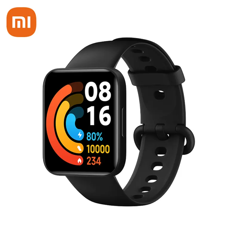 สมาร์ทวอช Mi Band 1.55นิ้ว,เวอร์ชันสากล GPS นาฬิกาออกกำลังกายกำไลข้อมือวัดออกซิเจนในเลือด Xiaomi Redmi Watch 2 Lite สมาร์ทวอช2021