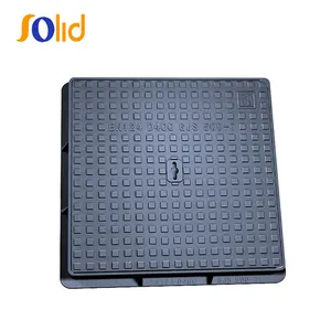 Casting Ductile Iron Manhole Covers EN 124 Ductile Iron Sand Casting Bitumen Clear Opening Square Rectangular Septic Tank Manhole Cover With Frames