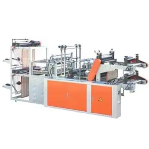 Computer-controlled high-speed Roll to Roll bag making machine (double lanes) for Supermarket bag