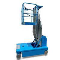 Plateforme élévatrice à ciseaux automatique en aluminium, 4m, 5m, 6m, 0,75kw, 24v, 300kg, garantie 12 mois