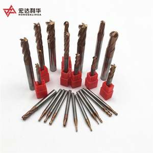 Fraise à queue micro plate en carbure de tungstène grainé, diamètres de 0,2 mm à 0,9 mm, pour fraisage CNC - Product Image 6