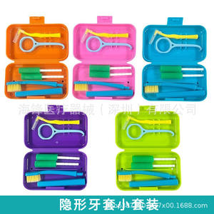 Kit de cuidado dental con cera, cepillo de dientes, cepillo interdental para adultos, set de limpieza dental - Product Image 2