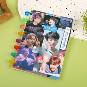 Carnet à spirale personnalisé avec couverture photo d'idole, bloc-notes personnalisable au design unique pour la vente en gros - Product Image 5