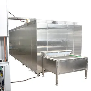 300 kg/std IQF-Maschine Lebensmittel-Gefrier maschine Gefrorene Pommes Frites machen Linie Niedertemperatur-Gefrier schrank