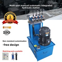 Station de pompage d'huile hydraulique multi-canaux intégrée manuelle-automatique pour machines de construction et outils hydrauliques 2.1MPa