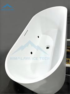 Baignoire de Luxe pour Bain de Glace - Surface Solide Texture Ardoise, Durabilité Toutes Saisons, Idéale pour Hôtels, Resorts, Spas ou Jardins - Product Image 5