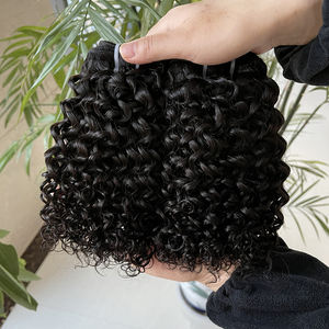 快速运输和热卖100% 人发，最优质的人发束6英寸杰里卷曲 - Product Image 4