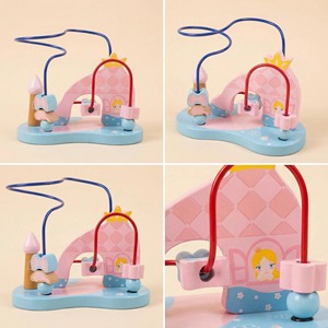 Jouet éducatif Montessori en bois avec labyrinthe <span class=keywords><strong>de</strong></span> perles, pour les tout-petits, entraînement interactif <span class=keywords><strong>de</strong></span> la coordination œil-main, non toxique, 2 à 4 ans - Product Image 3